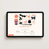 "Boo to you" - Online Holiday Party Invitations in Liquorice by Sarah Knight - Desktop layout