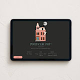 "Haunted House" - Online Holiday Party Invitations in Cotton Candy by Morgan Kendall - Desktop layout