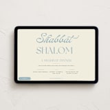 "Modern Type" - Online Holiday Party Invitations in Ecru by Morgan Kendall - Desktop layout