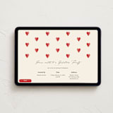 "Heartfelt" - Online Holiday Party Invitations in Strawberry by Tina Faselli - Desktop layout