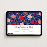 "PomegranateDinnerparty" - Online Holiday Party Invitations in Sea by samovilka - Desktop layout