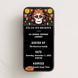 "Marigolds and Calaveras" - Online Holiday Party Invitations in Shadow by Becky Nimoy - Mobile layout