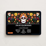 "Marigolds and Calaveras" - Online Holiday Party Invitations in Shadow by Becky Nimoy - Desktop layout