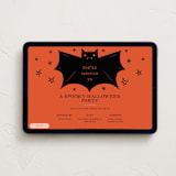 "Spooky Bat" - Online Holiday Party Invitations in Blood Orange by Ani Somi - Desktop layout