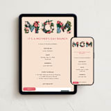 "flowermom" - Online Holiday Party Invitations in Tulip by Grae - Mobile + desktop layout
