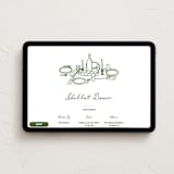 "Shabbat Dinner" - Online Holiday Party Invitations in Pine by Becky Nimoy - Desktop layout