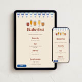"Biere" - Online Holiday Party Invitations in Latte by Becky Nimoy - Mobile + desktop layout