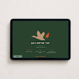 "Hunting Trip" - Online Holiday Party Invitations in Forest Green by Becky Nimoy - Desktop layout