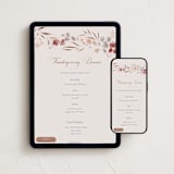"Thankful Harvest" - Online Holiday Party Invitations in Rust by Nicoletta Savod - Mobile + desktop layout