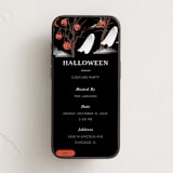 "Pumpkin Trees" - Online Holiday Party Invitations in Midnight by Baumbirdy - Mobile layout
