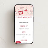"Cupids workshop" - Online Holiday Party Invitations in Cherry by Kamala Nahas - Mobile layout