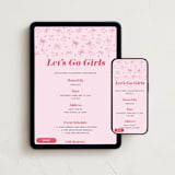 "Bows & Cherries" - Online Holiday Party Invitations in Sweet by Emanuela Carratoni - Mobile + desktop layout