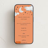 "Treats" - Online Holiday Party Invitations in Pumpkin by Tamara Hilje - Mobile layout