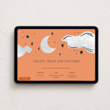 "Treats" - Online Holiday Party Invitations in Pumpkin by Tamara Hilje - Desktop layout