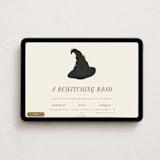 "Bewitching bash" - Online Holiday Party Invitations in Golden by Angela Garrick - Desktop layout