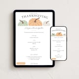 "Thanksgiving Pumpkins" - Online Holiday Party Invitations in Whip Cream by Karidy Walker - Mobile + desktop layout