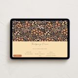 "Fall Flowers" - Online Holiday Party Invitations in Copper by Pippa Shaw - Desktop layout