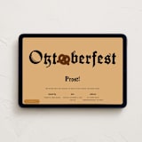 "Oktober-pretz" - Online Holiday Party Invitations in Mustard by jomolo - Desktop layout