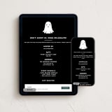 "Do not ghost us" - Online Holiday Party Invitations in Haunted by Claudia Orengo - Mobile + desktop layout