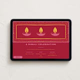 "A Diwali Celebration" - Online Holiday Party Invitations in Maroon by Madhvi Samimi - Desktop layout