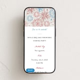 "Fireworks Display" - Online Holiday Party Invitations in Cherry by Alethea and Ruth - Mobile layout