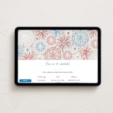 "Fireworks Display" - Online Holiday Party Invitations in Cherry by Alethea and Ruth - Desktop layout