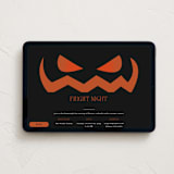 "Spooky Jack-o-lantern" - Online Holiday Party Invitations in Pumpkin by Angela Garrick - Desktop layout