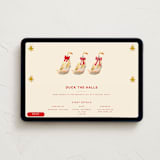 "Duck the Halls" - Online Holiday Party Invitations in Ginger by Hannah Beimborn - Desktop layout
