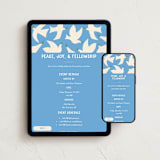 "California Doves" - Online Holiday Party Invitations in Sky Blue by Erika Firm - Mobile + desktop layout