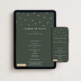 "Jolly Holly" - Online Holiday Party Invitations in Evergreen by Michelle Taylor - Mobile + desktop layout