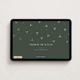 "Jolly Holly" - Online Holiday Party Invitations in Evergreen by Michelle Taylor - Desktop layout