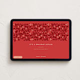 "Bramble" - Online Holiday Party Invitations in Holiday Red by Olivia Kanaley Inman - Desktop layout