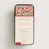 "Florale" - Online Holiday Party Invitations in Poinsettia by Erin L. Wilson - Mobile layout