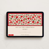 "Florale" - Online Holiday Party Invitations in Poinsettia by Erin L. Wilson - Desktop layout