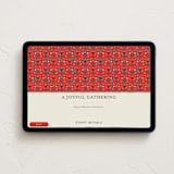 "Christmas Tapestry" - Online Holiday Party Invitations in Poppy by Ani Somi - Desktop layout