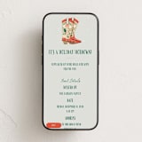 "Howdy Holidays Boots" - Online Holiday Party Invitations in Fog by Leia Matt - Mobile layout