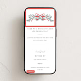 "Bough and Bow" - Online Holiday Party Invitations in Candy Cane by Itsy Belle Studio - Mobile layout