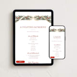 "Garland Frame" - Online Holiday Party Invitations in Holly Berry by Leah Bisch - Mobile + desktop layout