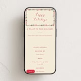 "Decked in Gratitude" - Online Holiday Party Invitations in Ivory by Sarah Rosenthal - Mobile layout
