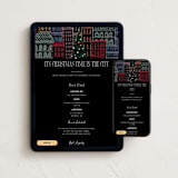 "Holiday City" - Online Holiday Party Invitations in Eclipse by Pixel and Hank - Mobile + desktop layout