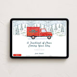 "Moving Along" - Online Holiday Party Invitations in Pomegranate by Paper Sun Studio - Desktop layout