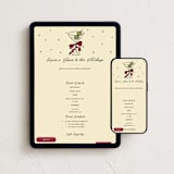 "Cin Cin!" - Online Holiday Party Invitations in Holly Berry by Helena Vitto - Mobile + desktop layout