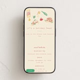 "Seasonal Joy" - Online Holiday Party Invitations in Champagne by Sarah Rosenthal - Mobile layout