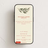 "Botanical Scallop Frame" - Online Holiday Party Invitations in Wintergreen by Kristen Magee - Mobile layout