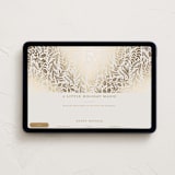 "Gilded Forest" - Online Holiday Party Invitations in Buttercream by Alethea and Ruth - Desktop layout