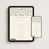 "Winter Garland" - Online Holiday Party Invitations in Eggnog by Diana Pinnell - Mobile + desktop layout