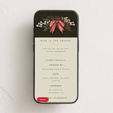 "Vintage Garland" - Online Holiday Party Invitations in Holly Berry by Wildfield Paper Co - Mobile layout