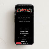 "Festive Ribbon & Fir" - Online Holiday Party Invitations in Midnight by Hannah Williams - Mobile layout
