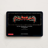 "Festive Ribbon & Fir" - Online Holiday Party Invitations in Midnight by Hannah Williams - Desktop layout