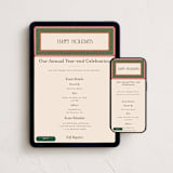 "Francie" - Online Holiday Party Invitations in Pine Needle by Julie Murray - Mobile + desktop layout